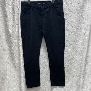 NWT RESET size 36X30 Men's Slim Straight Fit Black Jeans cotton street‎ wear